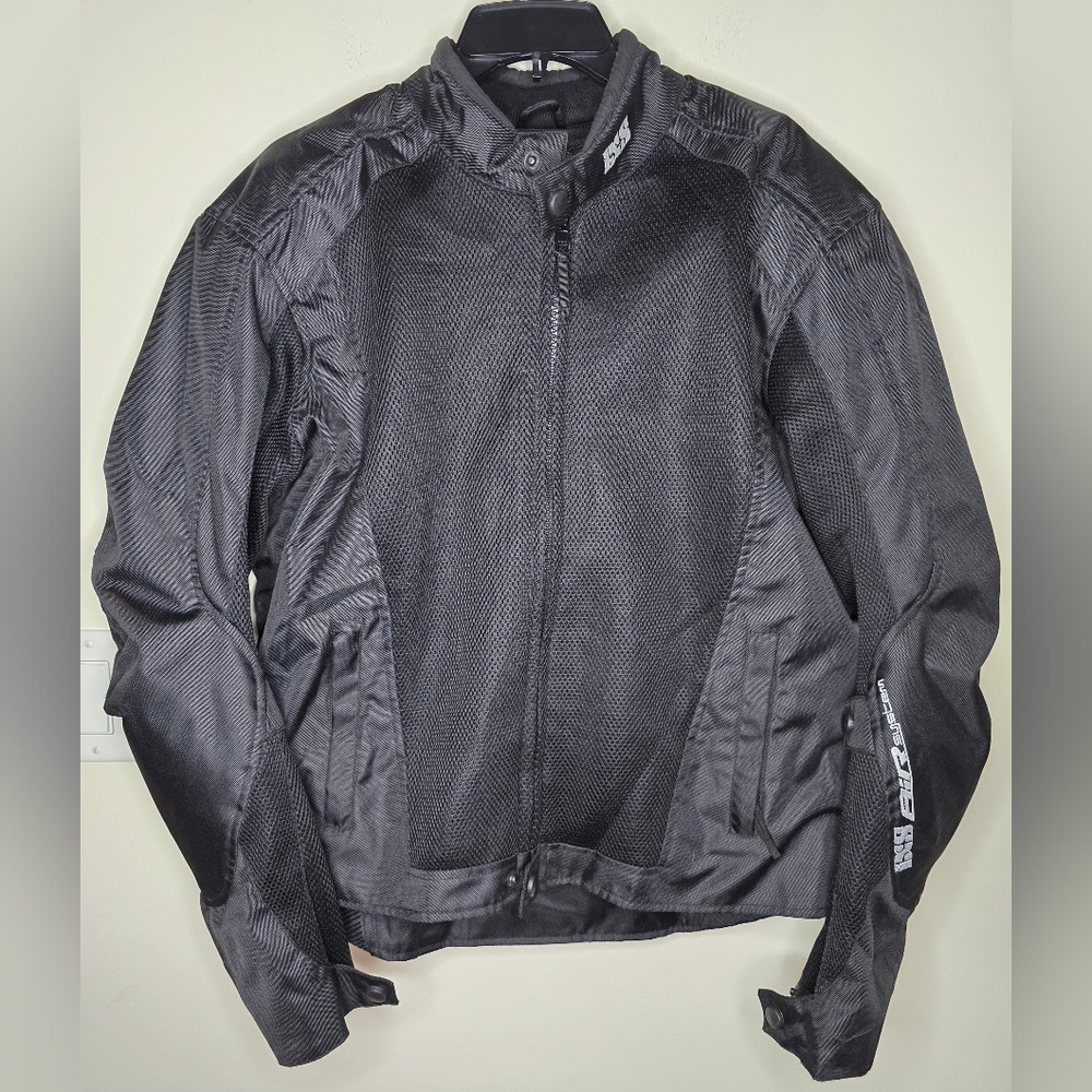 IXS Men's Evo 2 Air Mesh Air System Black Biker Jacket size XL